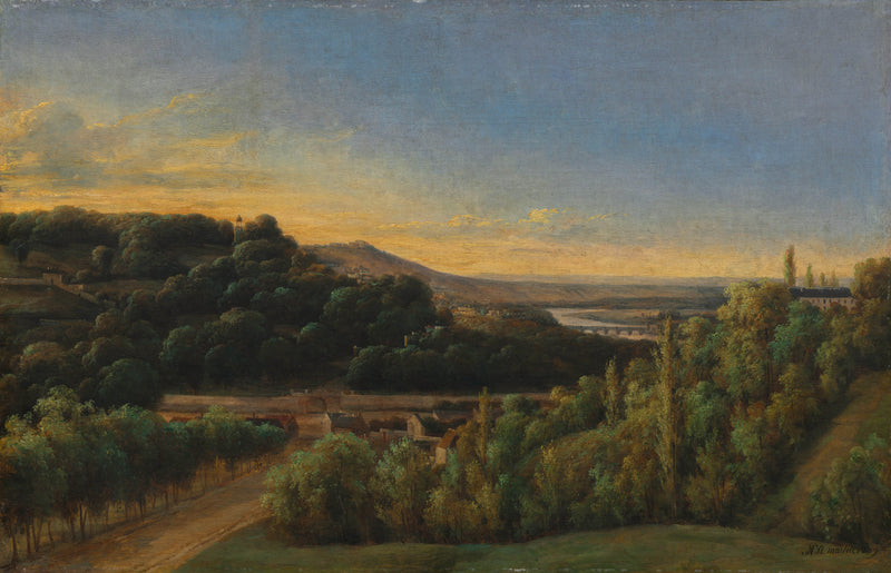 alexandre-pau-de-st-martin-1809-view-of-saint-cloud-near-the-seine-art-print-fine-art-reproduction-wall-art-id-aui7fgu29