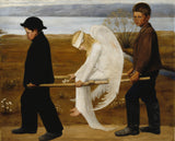 雨果·辛贝格（1903）-受伤的天使艺术印刷精美的艺术复制品墙艺术ID-auipedj4r