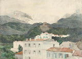 jules-ferdinand-jacquemart-1875-podeželske hiše-na-vznožju gora-gore-v-art-print-fine-art-reprodukcija-wall-art-id-auj3z0bua