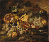亞伯拉罕·布魯蓋爾·石榴和其他水果在風景藝術印刷品美術複製品牆藝術 id aujzpnprj