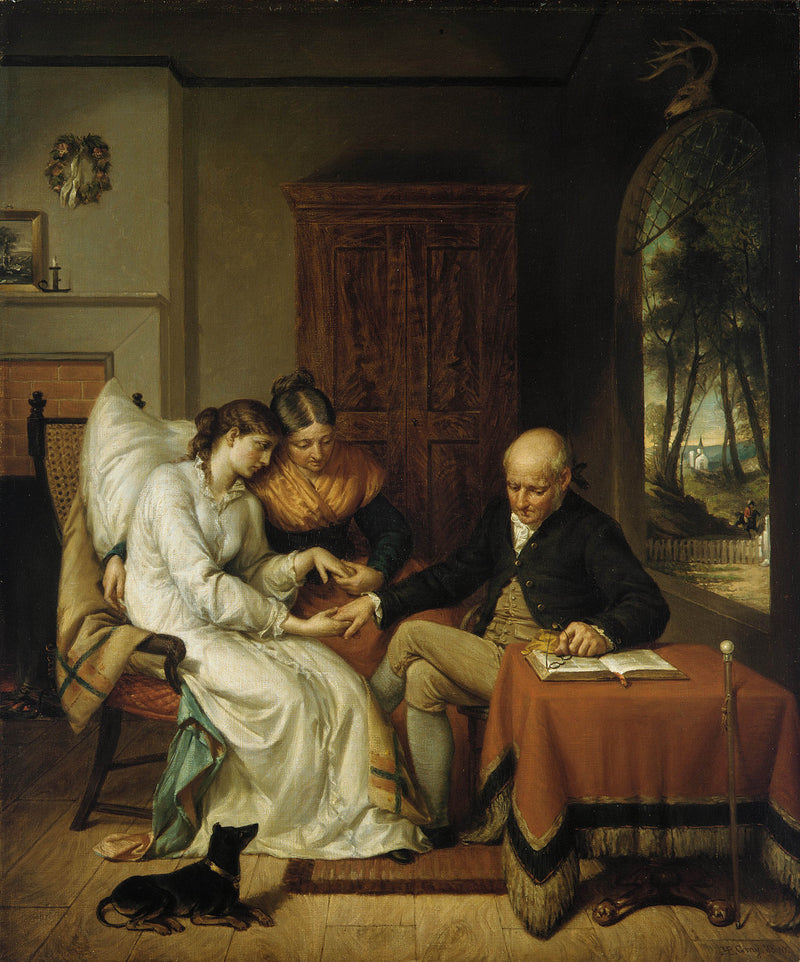 henry-peters-gray-1858-the-pride-of-the-village-art-print-fine-art-reproduction-wall-art-id-aulgxf34q