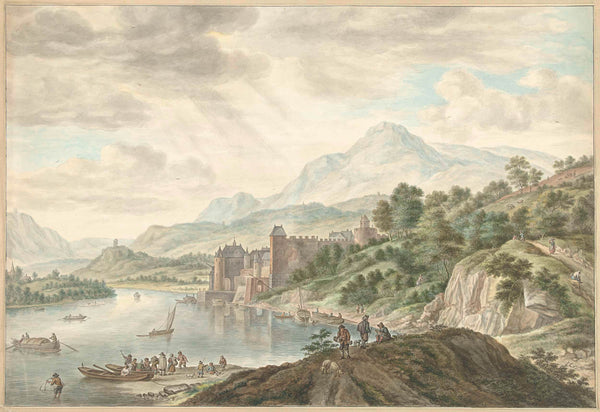 abraham-delfos-1795-hill-landscape-with-a-castle-on-a-river-art-print-fine-art-reproduction-wall-art-id-aullzyr0s