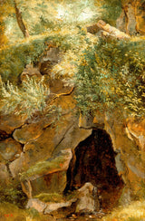 pierre-etienne-theodore-rousseau-1830-the-cave-art-print-fine-art-reprodução-arte-de-parede-id-auln3wtnl