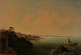 carlo-brioschi-1853-岩石的海岸和帆船艺术印刷精美的艺术再现墙艺术id-aun6r7nrc