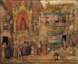 杰罗姆·迈尔斯（Jerome-Myers）1915年-街头神社-艺术印刷-精美的艺术复制品-墙-艺术-id-aune725ro