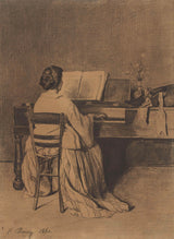 francois-bonvin-1860-zena-pri-klarine-videne-zo-zadnej-umeleckej-tlače-výtvarnej-umeleckej-reprodukcie-steny-art-id-aunu170sk