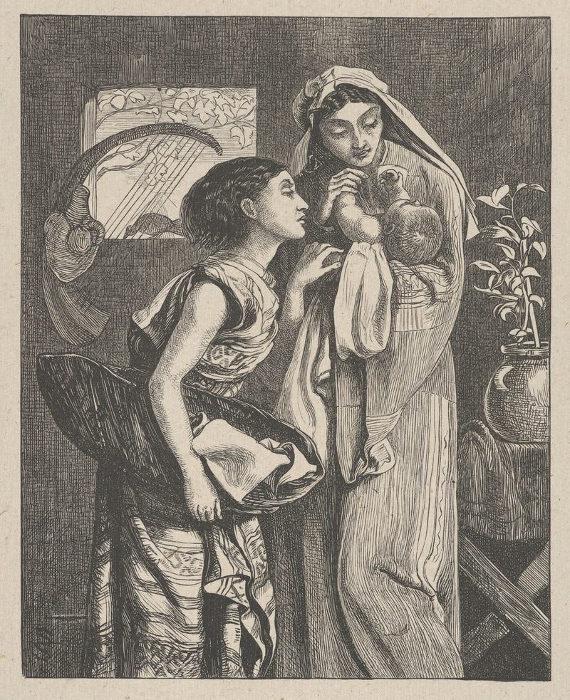 simeon-solomon-1863-the-infant-moses-dalzielsbible-gallery-art-print-fine-art-reproduction-wall-art-id-auo37l0z0