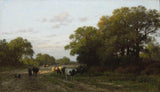 julius-jacobus-van-de-sande-bakhuyzen-1882-landskap-i-drenthe-konsttryck-fin-konst-reproduktion-väggkonst-id-auomvi972