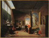 arie-johannes-lamme-1851-atelier-dary-scheffer-rue-chaptal-art-print-reprodukcja-dzieł sztuki-wall-art