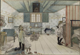 קרל-לרסון-ממות-וחדר הילדות הקטן-מהבית-26 צבעי מים-הדפס-אמנות-רפרודוקציה-קיר-אמנות-איד-אויוטגוופס 8