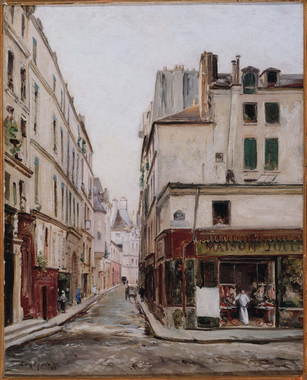 maurice-emmanuel-lansyer-1886-hautefeuille-street-art-print-fine-art-reproduction-wall-art
