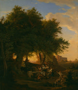 adrian-ludwig-ludwig-richter-1832-vodnjak-pri-grottaferrata-umetniški-tisk-likovna-reprodukcija-stenska-umetnost-id-aupc4va8p