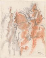 威廉·範·科尼嫩堡-1941-騎手藝術印刷美術複製品牆藝術 id-aupdrfgnk