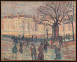 馬克西米連盧斯巴黎風景畫塞納河藝術印刷美術複製品牆藝術