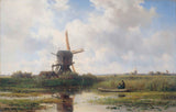 Willem-Roelofs-i-1870-the-Gein-elven nær-Abcoude-art-print-fine-art-gjengivelse-vegg-art-id-aurg7r3ek