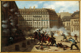 anonimo-1848-prendendo-la-torre-d'acqua-place-du-palais-royal-24-febbraio-1848-stampa-d'arte-riproduzione-d'arte-arte da parete