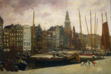 喬治·亨德里克·布萊特納-1903-the-damrak-阿姆斯特丹-藝術印刷品-美術-複製品-牆-藝術-id-auselayh2