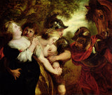 Вилијам-ети-1830 година-силувањето-на-сабината-жените-по-рубенс-уметноста-печатење-фина уметност-репродукција-ѕид-арт-ид-ауср47990