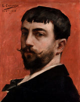 leon-francois-comerre-1881-avtoportret-umetniški-tisk-likovne-reprodukcije-stenske-umetnosti