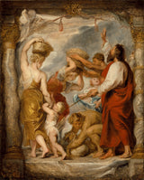 Петер Паул Рубенс-1627-Израелци-окупљање-Мана-у-пустињи-уметност-штампа-ликовна-репродукција-зид-уметност-ид-аусвлквки