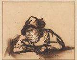 rembrandt-van-rijn-1616-portret-van-die-akteur-william-bartholsz-ruyter-kunsdruk-fynkuns-reproduksie-muurkuns-id-auv55n88t