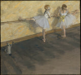 edgar-degas-1877舞者在巴雷特艺术印刷中练习精美的艺术复制品-艺术墙-id-auvjvx9vs