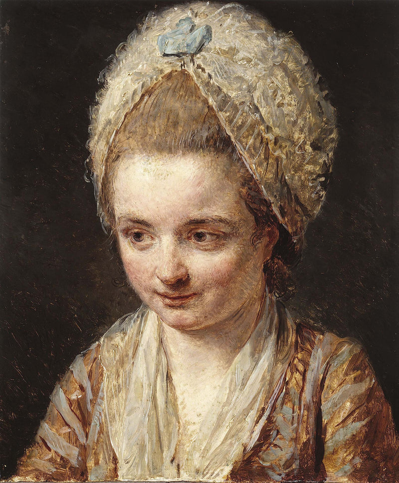 nicolas-bernard-lepicie-1774-white-cap-art-print-fine-art-reproduction-wall-art
