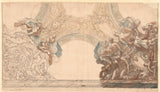 mattheus-terwesten-1680-conception-pour-un-plafond-de-michelangelo-eske-figures-et-impression-d'art-reproduction-d'art-mur-art-id-auwoc5fjy