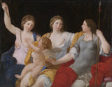 喬瓦尼-安德里亞-西拉尼-1650-維納斯-朱諾-和密涅瓦-與-丘比特-藝術印刷品-精美藝術-複製品-牆藝術-id-auyebcb36