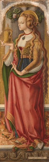 carlo-crivelli-1480-玛丽-抹大拉的马艺术打印精美的艺术复制品墙艺术id auymh1lia