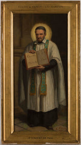 埃馬紐埃爾·奧古斯特·馬斯-1872-教堂克利希聖文森特-德保羅-藝術印刷品-美術複製品-牆壁藝術草圖