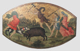 pinturicchio-1509狩猎加泰罗尼亚野猪的艺术印刷精美的艺术复制墙艺术id auzmoou2m