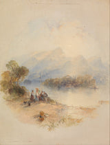 托马斯·克雷斯威克（Thomas Creswick）1838年夏天，鲍尔·德沃尔特（derbent）接受了水艺术印刷，精美的艺术复制品壁艺术