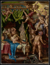 joachim-wtewael-1608-火星和金星被沃尔坎艺术打印出精美的艺术复制品-墙-艺术-id-av005lxep