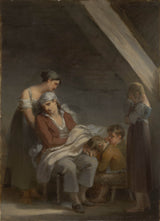 pierre-paul-prud-hon-1821-une-famille-dans-la-desolation-a-kədərlənmiş ailə-art-print-fine-art-reproduction-wall-art-id-av0yekmx0