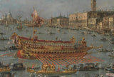 法兰西斯科瓜迪亚1793年的威尼斯布辛托罗音乐节，与狄布辛托罗，狗二状态的马哥二犬在升天的一天驳船艺术打印精细艺术复制墙艺术编号av1qhqp90