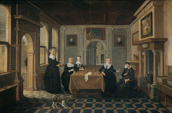 unknown-1630-five-ladies-in-an-interior-art-print-fine-art-reproduction-wall-art-id-av2cv18ta