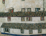 egon-schiele-1914房子墙窗口艺术打印精美的艺术再现墙壁艺术id av2in3uac