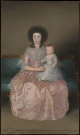 弗朗西斯科·德·戈雅1787-阿尔塔米拉和她的女儿玛丽亚·奥古斯丁的伯爵夫人艺术印刷精美的艺术复制品-墙-艺术-id-av2upj6j2