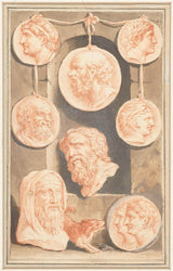 jacob-houbraken-1708-sammensætning-af-portræt-medaljoner-kunst-print-fine-art-reproduction-wall-art-id-av356wzlf