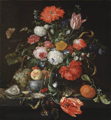 jan-davidsz-de-heem-1665-blomma-stilleben-med-en-skål-med-frukt-och-ostron-konsttryck-finkonst-reproduktion-väggkonst-id-av3il39kq