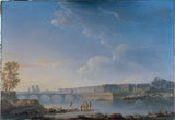 alexandre-jean-noel-1780-le-pont-de-la-tournelle-ile-saint-louis-die-eiland-louviers-kuns-druk-fyn-kuns-reproduksie-muurkuns