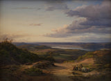 louis-gurlitt-et-landskab-nær-himmelbjerget-jylland-i-forgrunden-en-sigøjnerfamilie-kunst-print-fine-art-reproduction-wall-art-id-av3owe2mb