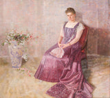 卡尔·梅迪兹1891年，桦木的州长夫人的紫色长袍，艺术印刷精美的艺术复制品，墙上的艺术编号是AV4PPIF1D