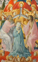 魯比洛斯·德莫拉大師 1400 年聖母與三位一體藝術印刷品美術複製品牆壁藝術 id-av63k42gb 的加冕禮