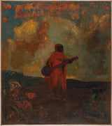 odilon-redon-1893-arabski muzyk-sztuka-druk-dzieła-reprodukcja-sztuka-ścienna