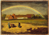 jules-breton-1855-the-rainbow-sky-courrieres-art-print-fine-art-reproduction-wall-art