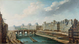 nicolas-jean-baptiste-raguenet-1760-the-louvre-the-pont-neuf-and-the-quai-des-goldsmiths-seen-from-the-quai-des-grands-augustins-art-print-fine-art-reproduction-wall-art