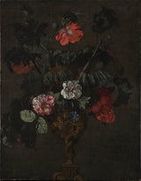 約翰·丹尼爾·普賴斯勒雕塑花瓶中的花朵藝術印刷美術複製品牆藝術 id av8pceppl