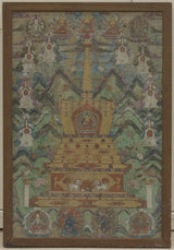 ukendt-17. århundrede-buddha-inden for-en-stupa-kunst-print-fin-kunst-reproduktion-vægkunst-id-av8tu7apa